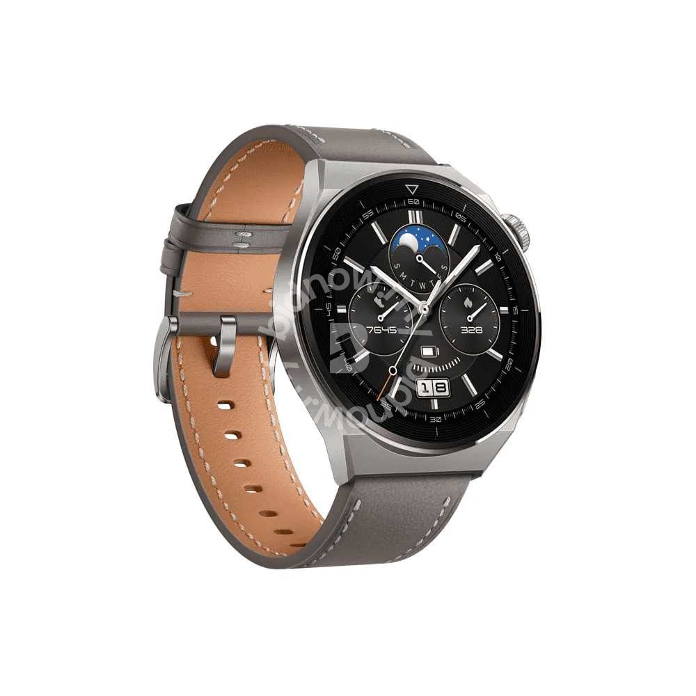 Huawei Watch GT 3 Pro 46mm (Titanium Gray Leather Strap)