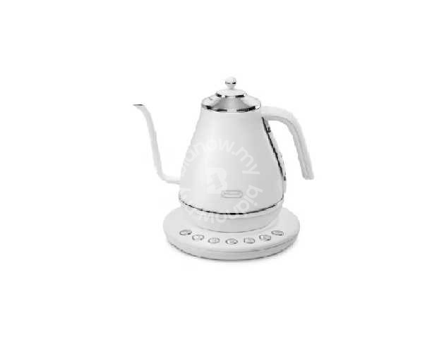 De'Longhi Gooseneck Icona Cafè 1L Kettle White (KBOE2030.W)