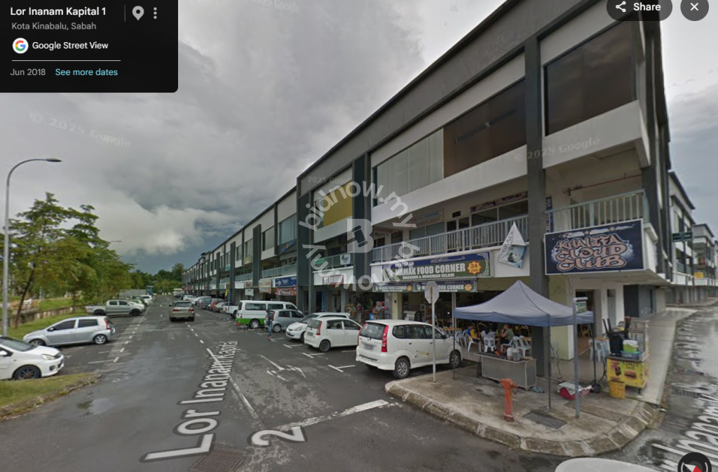 Inanam Capital Corner Ground Floor Unit Road Front shop retail lot For Sale